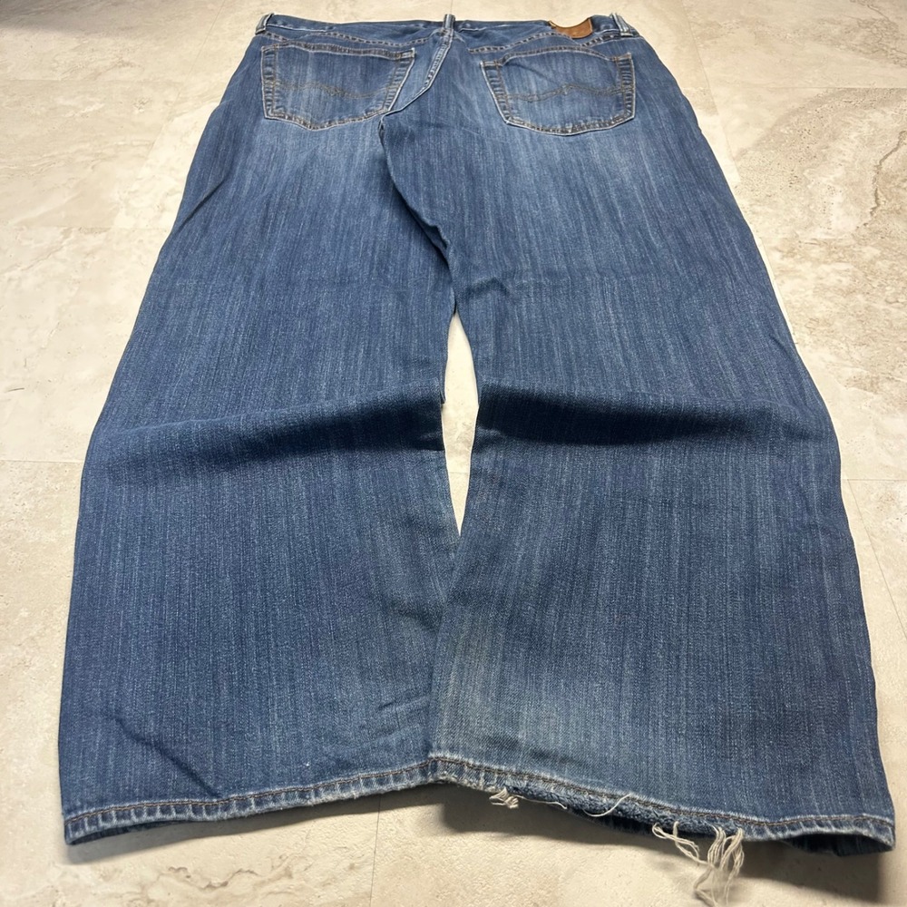 Lucky Brand 181 Relaxed Baggy Straight Jeans Blue Mens 36x30 Medium Wash Denim